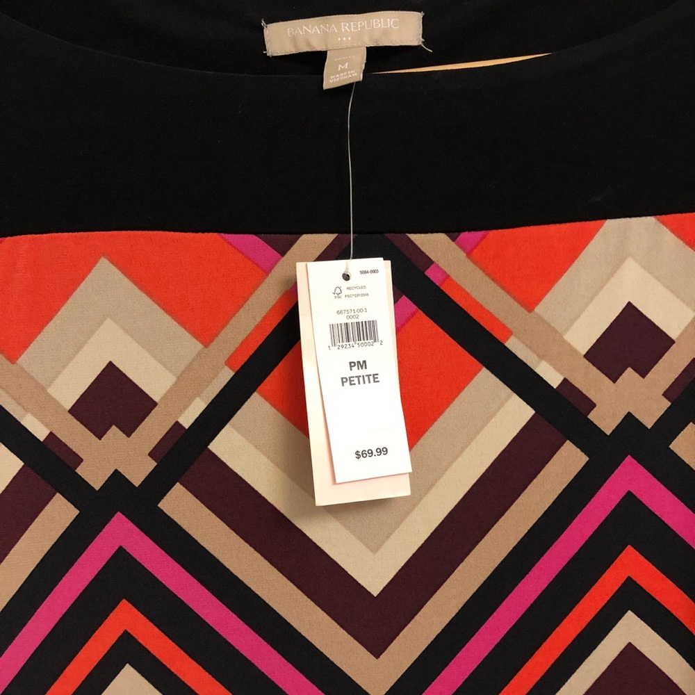 NWT geometric print dress - Picture 2 of 2